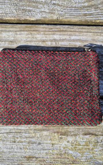 Two Sisters Tweed Zip Purse