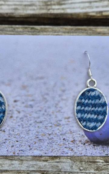 Two Sisters Tweed earrings