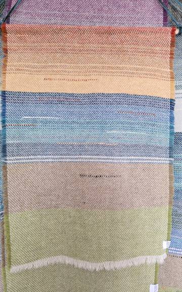 Three Sisters Tweeds landscape wall hanging