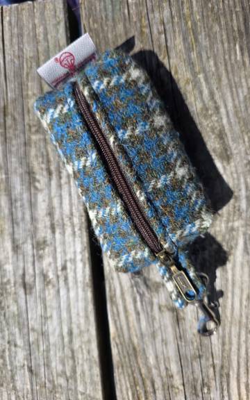 Harris Tweed Bag Holder/ Headphones Case - 1 2