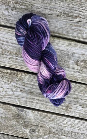 Hand-Dyed Yarn: 100% Merino, chunky