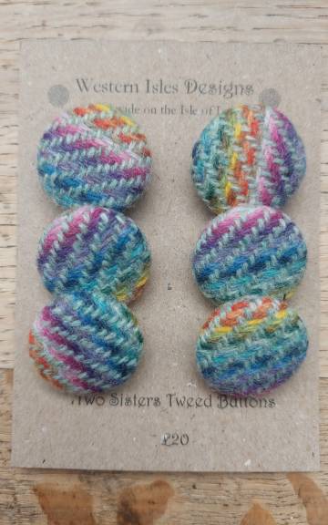 Three Sisters Tweed Buttons