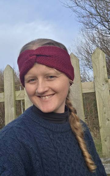 Hand Knitted cashmere and lambswool headband