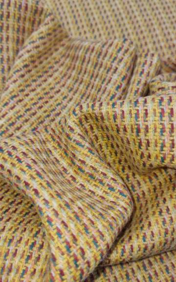 Two Sisters Tweed Fabric - autumn yellow