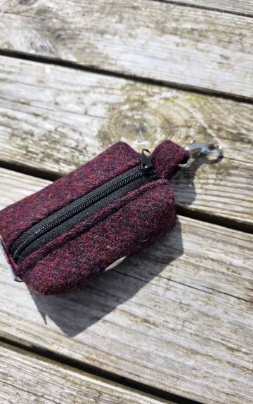 Harris Tweed Bag Holder/ Headphones Case - 4
