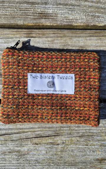 Two Sisters Tweed Zip Purse