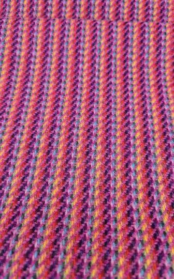 Three Sisters Tweed Fabric - Rainbow - pink