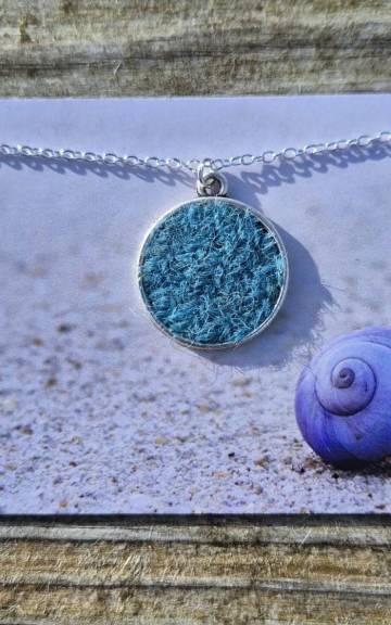 Two Sisters Tweed necklace