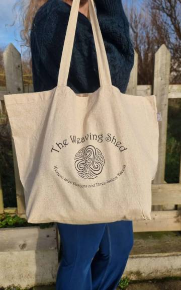 The Weaving Shed branded recycled cotton bag