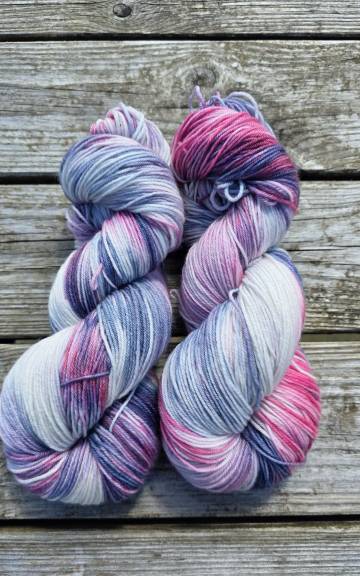 Hand-Dyed Yarn: 100% Merino, 4 ply - 4 5