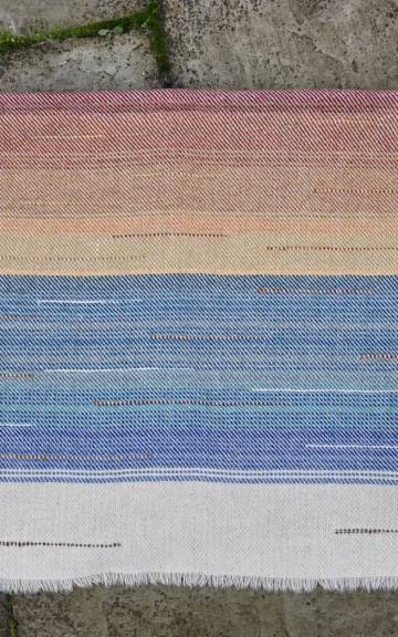 Two Sisters Tweeds landscape wall hanging