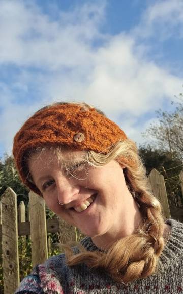 Hand Knitted gotland headband