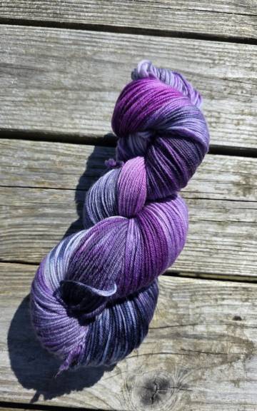 Hand-Dyed Yarn: 100% Merino, 4 ply - 2