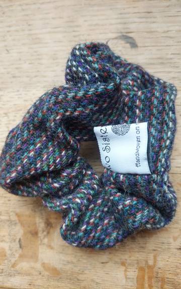 Three Sisters Tweed hair scrunchie