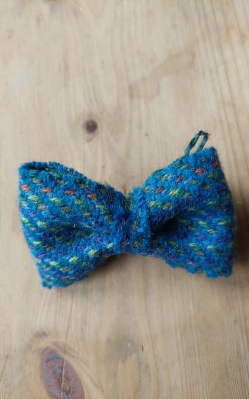Three Sisters Tweed Hair Barrette - 3 2