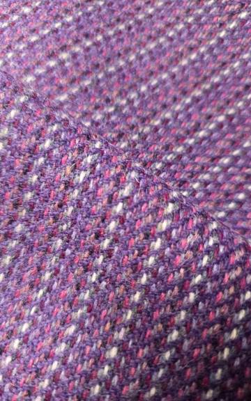 Two Sisters Tweed Fabric - purple heather