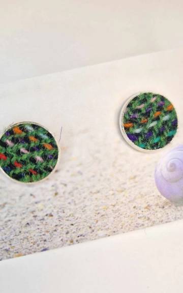 Two Sisters Tweed cufflinks