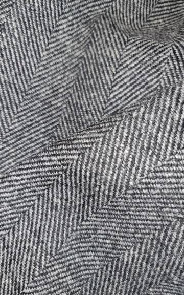 Two Sisters Tweed Fabric - Hebridean Rocks mid grey