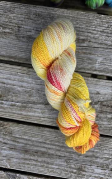 Hand-Dyed Yarn: 100% Merino, aran