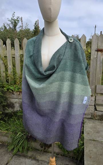 Three Sisters Tweed Shawl - 1 3