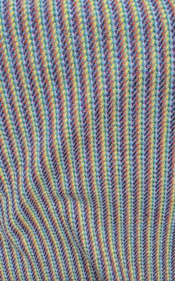 Three Sisters Tweed Fabric - Rainbow - turquoise