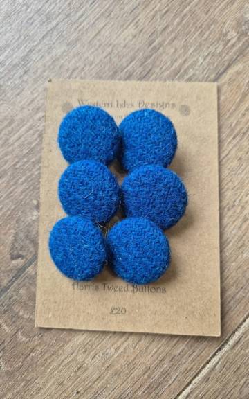 Harris tweed buttons