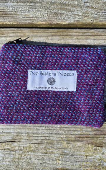 Two Sisters Tweed Zip Purse