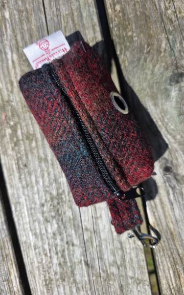 Harris Tweed Bag Holder/ Headphones Case