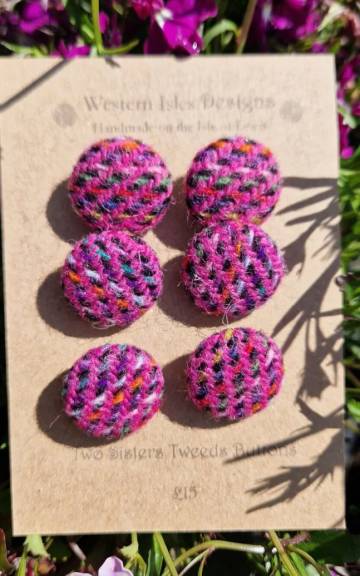Two Sisters Tweed buttons