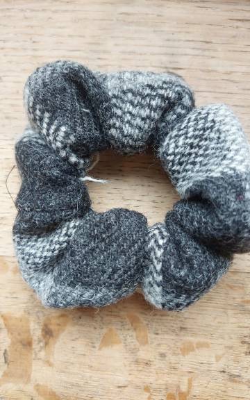 Three Sisters Tweed hair scrunchie