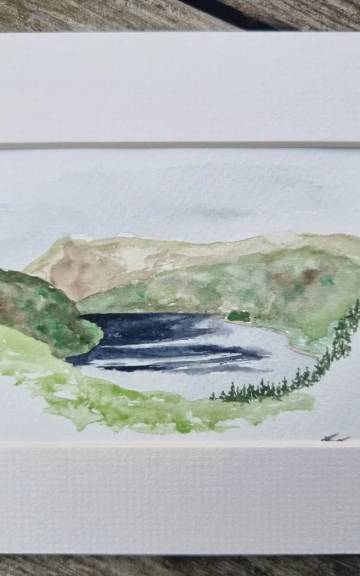 Mini Original Watercolour of thirlmere