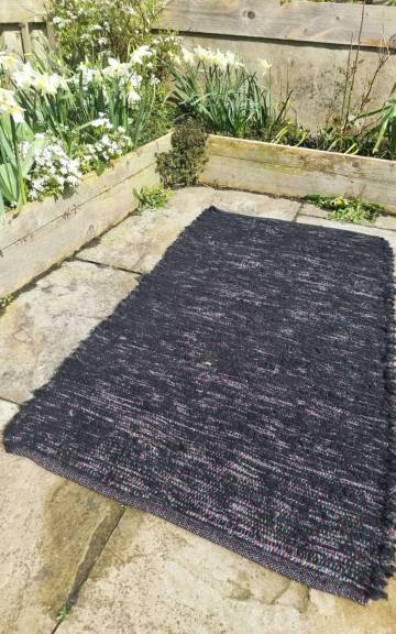 Handwoven pure wool rug