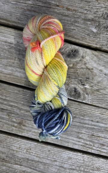 Hand-Dyed Yarn: 100% Merino, aran