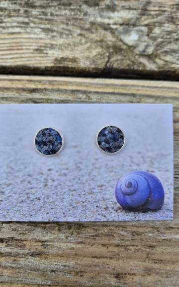 Two Sisters Tweed stud earrings