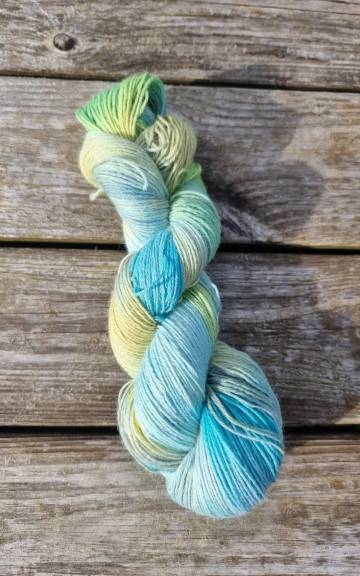 Hand-Dyed Yarn: Baby Alpaca & silk, 4 ply