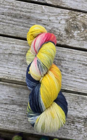 Hand-Dyed Yarn: 100% Merino, 4 ply - 8 2