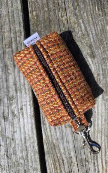 Three Sisters Tweed Bag Holder/ Headphones Case