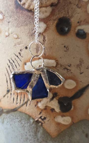 Sea Glass Necklace ultra rare colours