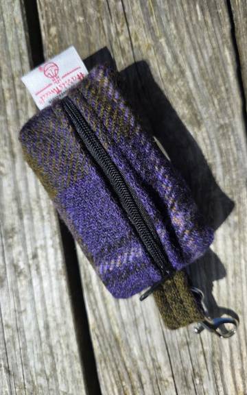 Harris Tweed Bag Holder/ Headphones Case - 3 2
