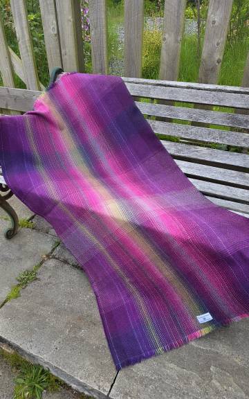 Two Sisters Tweed Throw Lambswool