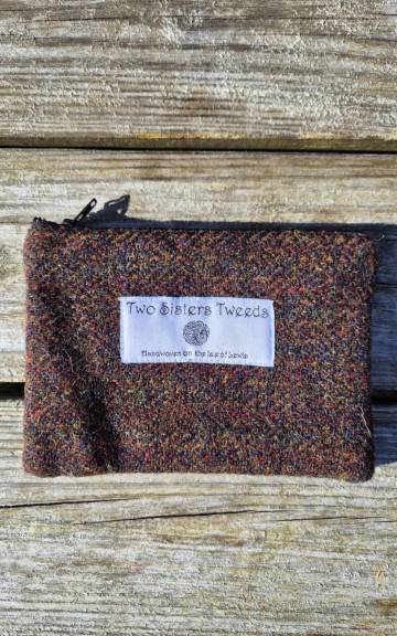 Two Sisters Tweed Zip Purse
