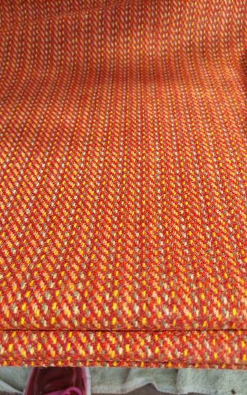 Three Sisters Tweed Fabric - dark orange