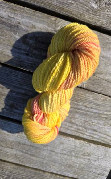 Hand-Dyed Yarn: 100% Merino, aran