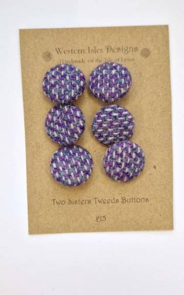 Two Sisters Tweed buttons