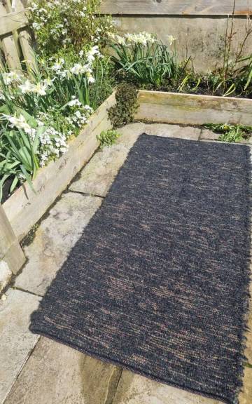 Handwoven pure wool rug