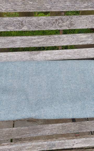 Three Sisters Tweed Fabric - Dusky Blue