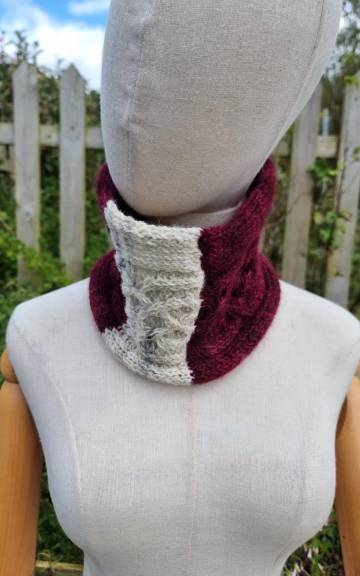 Hand Knitted gotland cowl/ headband