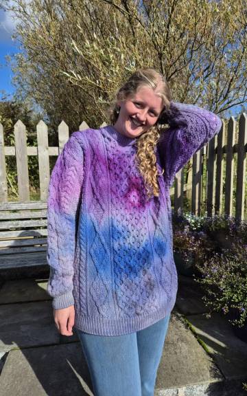 Hand-Dyed heritage wool jumper xl