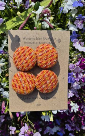 Two Sisters Tweed buttons