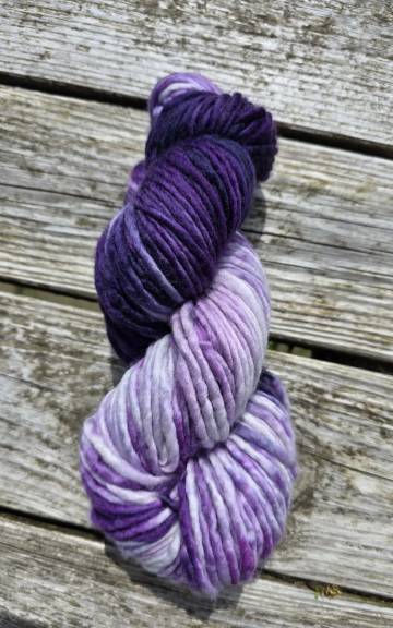 Hand-Dyed Yarn: 100% Merino, chunky